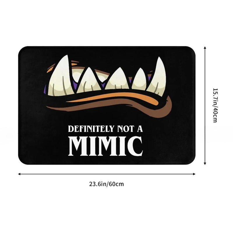 DND themed definitely not a mimic door mat