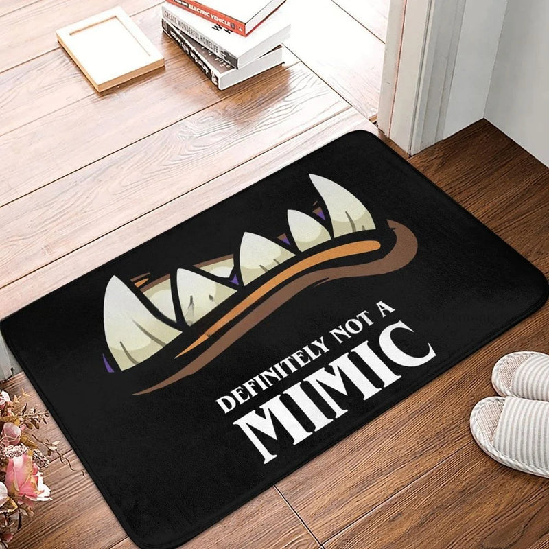 DND themed definitely not a mimic door mat