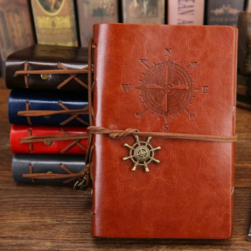 Vintage Nautica: Leather Travel Journal