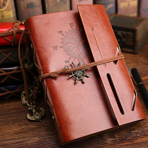 Vintage Nautica: Leather Travel Journal