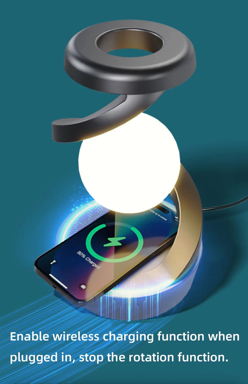 RGB Cyclone lamp Wireless charging cellphone