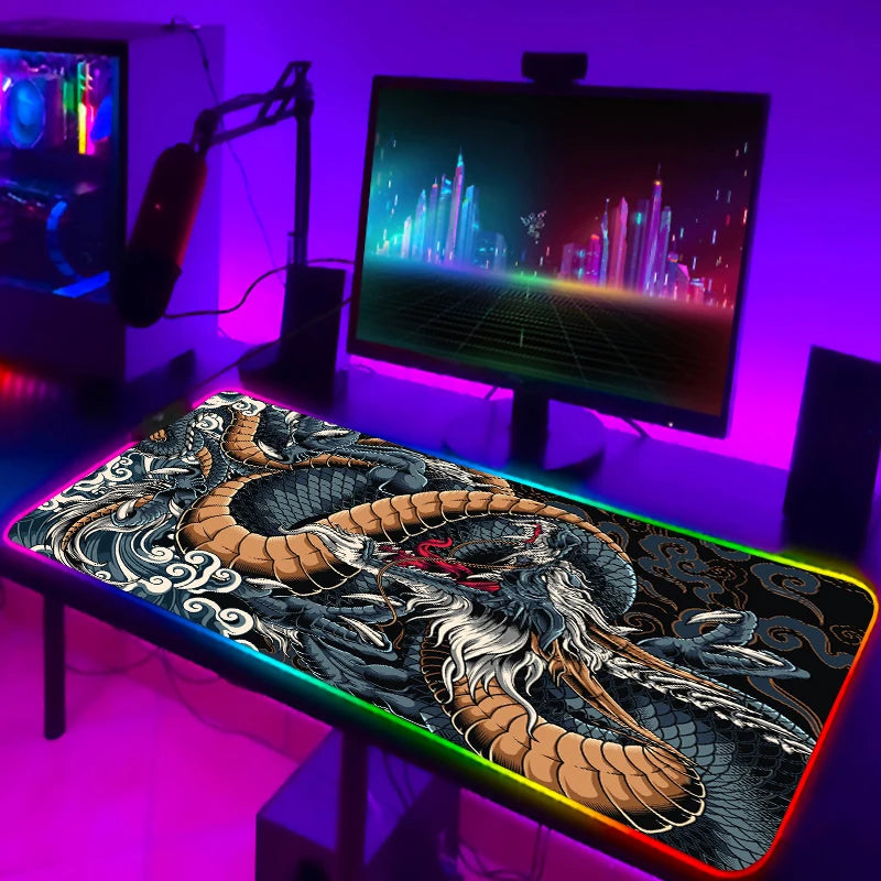 RGB gaming dragon mouse Pad - Optimize your gaming performance