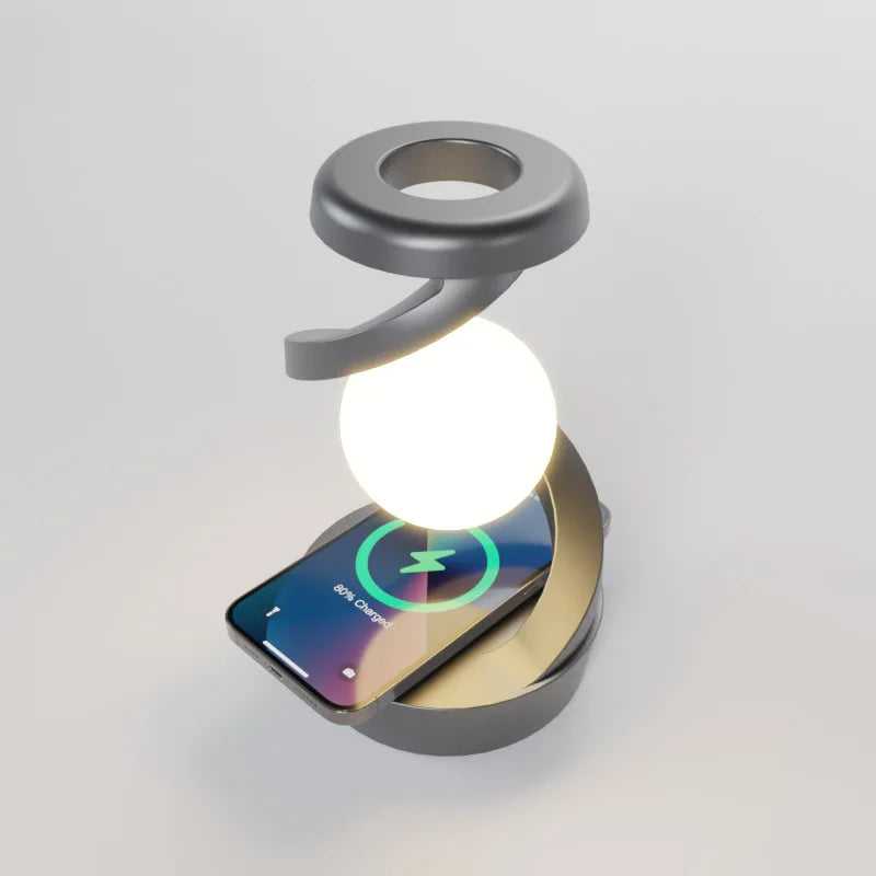 RGB Cyclone lamp Wireless charging cellphone